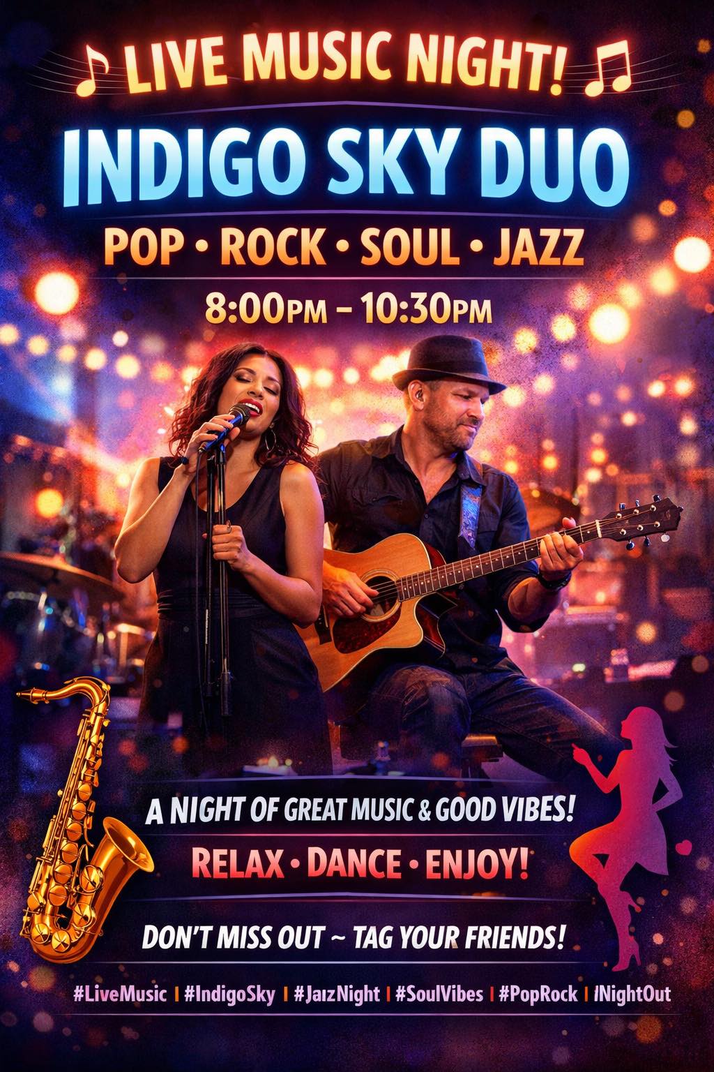 Indigo Sky Duo at The Dragonfly in Basingstoke